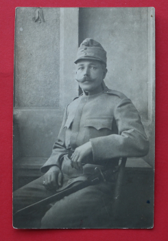 AK Militär / 1914-1918 / Foto Karte / 1 WK / Soldat F II / Uniform / Säbel
